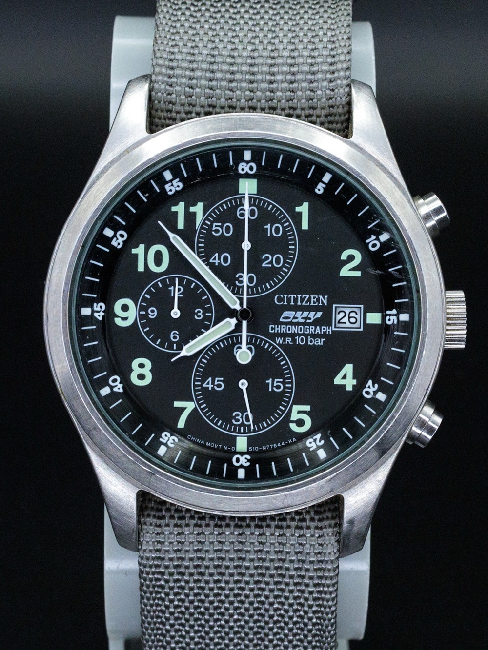 Citizen Oxy Rare 0510-S68211 Vintage 40mm JDM Import Chronograph